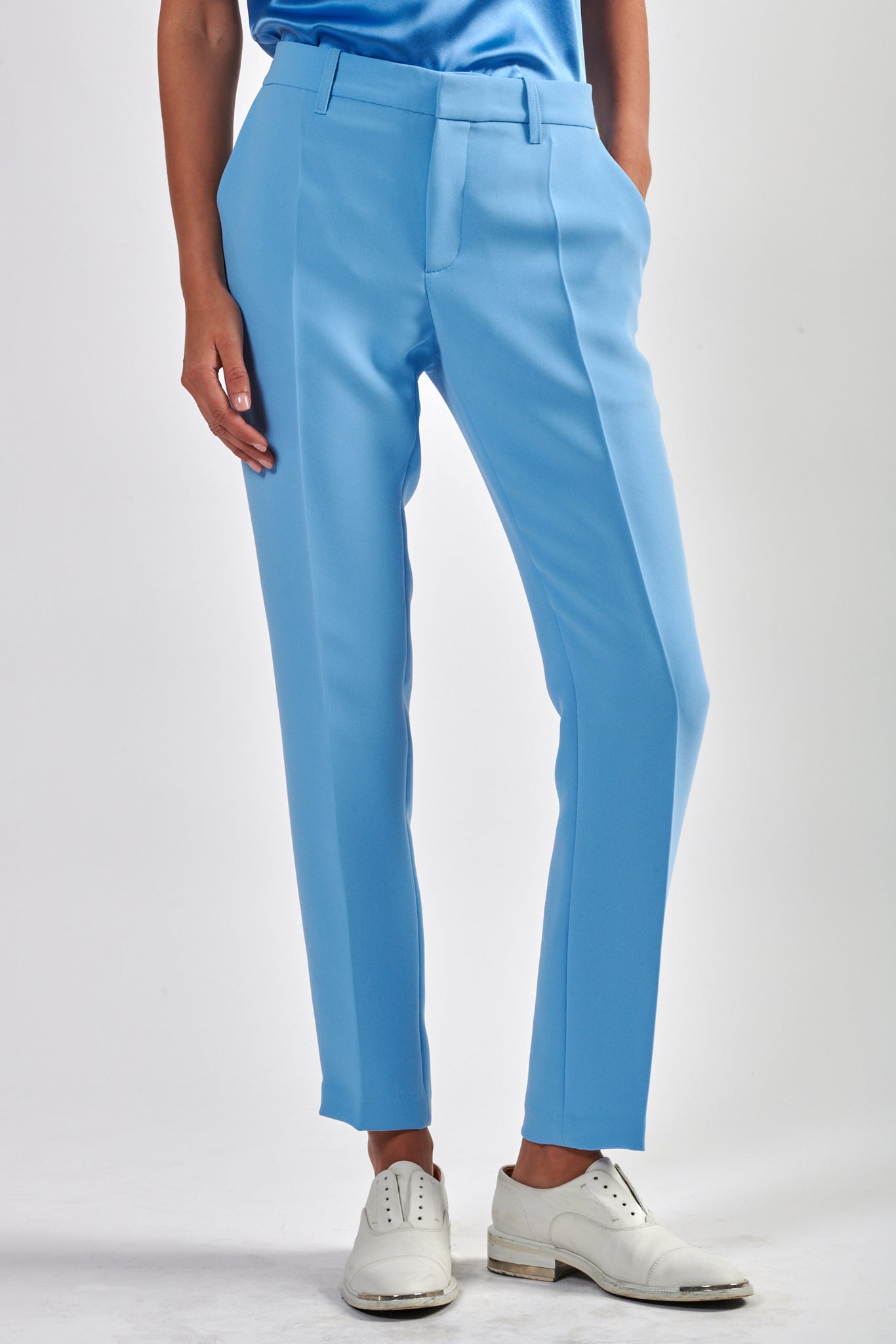 Blue Tailored Pants