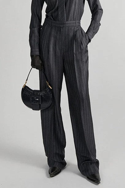 Elegant Silk Flared Pants